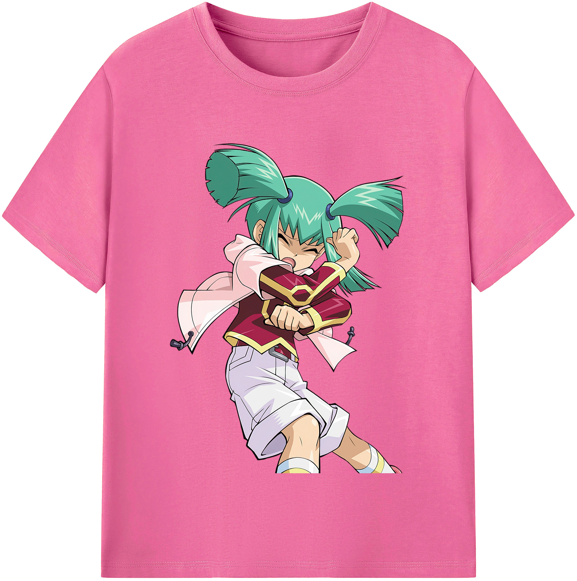 （画像用） 遊☆戯☆王 Yu-Gi-Oh! レディースカジュアルプリントTシャツ（綿100％）